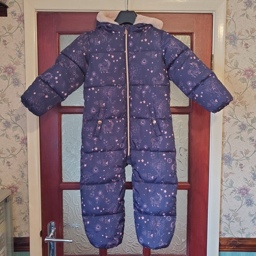 Next snowsuit unicorns navy - next,