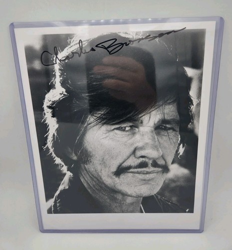 Charles bronson hand signed 8 - bronson,