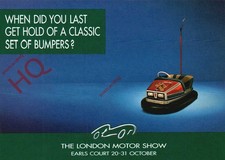 Picture Postcard- LONDON MOTOR SHOW, DODGEM CAR
