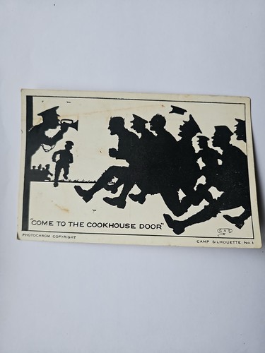 Ww1 era camp - camp, silhouette
