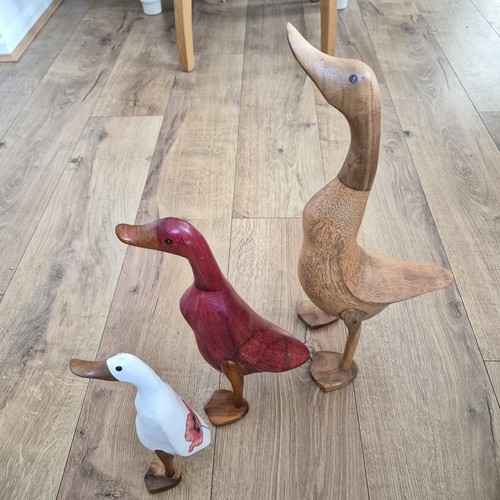Hand carved wooden duck - wooden,