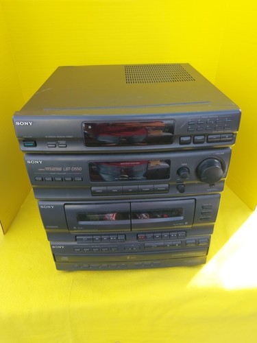 Sony lbt d550 stereo 5 - am/fm,