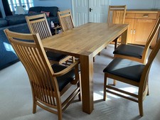 Solid French Oak Dining Table