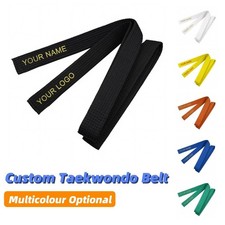 Custom Martial Arts Belt Embroidered Karate TaeKwonDo Judo For Children Adult