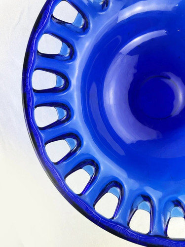 Vintage cobalt blue glass - cobalt,