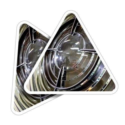 Triangle shape vinyl - 2x,