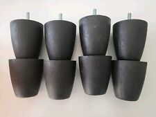 8x 9cm Plastic Furniture Legs