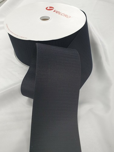 Black velcro brand - black, sew