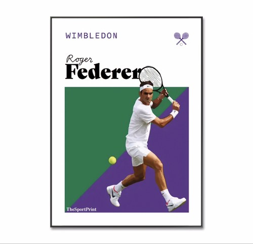 Wimbledon tennis poster - tennis, roger