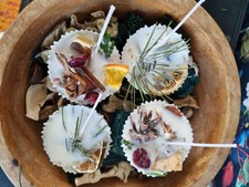 Luxury Artistian Fire Lighters Made with Soya Wax and Fresh Foliage/dried Herbs