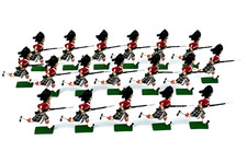 Britains Seaforth Highlanders Charging Bundle 54mm Repainted Toy Soldier 9332
