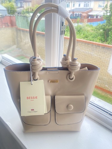 Bessie london beige tote bag - bessie, |