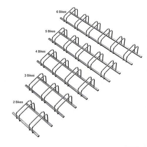 Metal bicycle parking rack - bicycle,