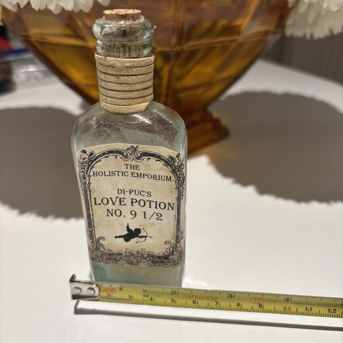 Vintage glass bottle - glass,