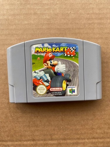 N64 mario kart game - n64, and