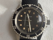 Vintage Oriosa Skin Diver Watch Mid Size 34mm Gents 1980s Quartz Rare - Working