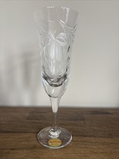 Royal Brierley Fuchsia Champagne Glass (Flute)  Signed