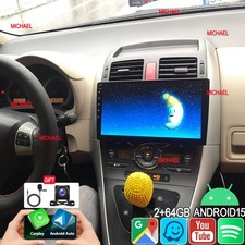 2+64G Car Radio For Toyota Auris 2006-2012 Android 15 Carplay Head Unit Sat Navi