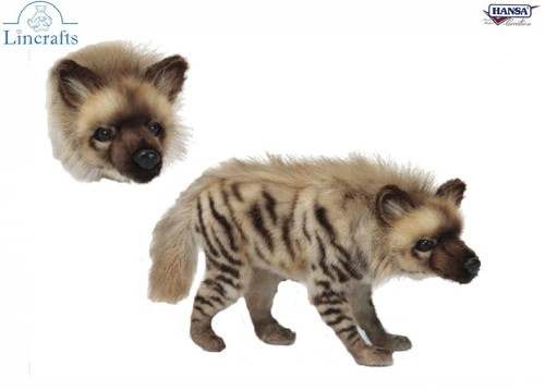 Stripped hyena plush soft toy - stripped,