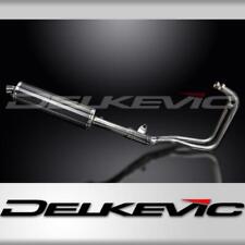 KAWASAKI ER5 1996-07 FULL EXHAUST SYSTEM 450mm CARBON OVAL SILENCER