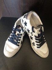 Ash Majestic Star Blue / White Leather Trainers Size 4