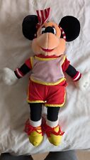UNIQUE DISNEY ORIGINAL MINNIE MOUSE 18” PLUSH SOFT TOY - SOCCER UNIFORM - MASCOT