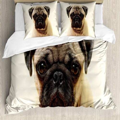 Pug duvet cover - duvet, bred