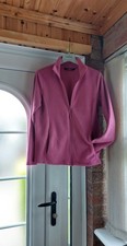Ladies size S  beautiful Rose coloured full zip front warm v cosy fleece jacket