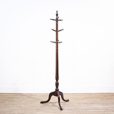 George III Oak Hat & Coat Stand with Tripod Base