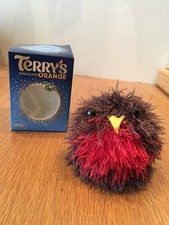 hand knitted Robin chocolate