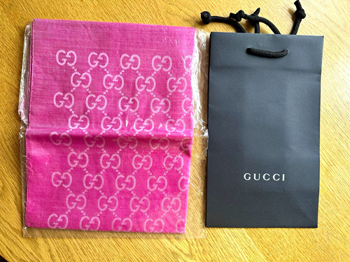 Gucci pink monogram wool - gucci,
