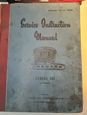STANDARD VANGUARD SERIES III SALOON 1955-58 ORIGINAL FACTORY SERVICE MANUAL