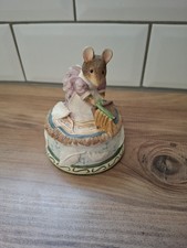 Beatrix Potter Mrs Tittle Mouse Music Box Lid Vintage ( No Music Box)