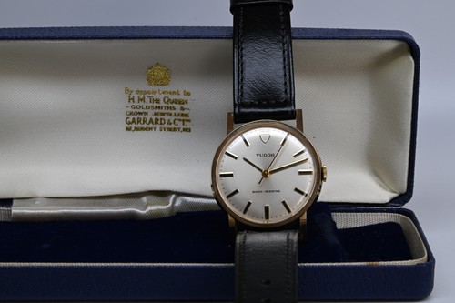 Tudor vintage 9ct gold watch - vintage,