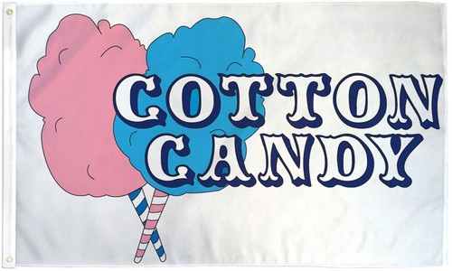 Cotton candy 3x5ft poly - cotton, flag