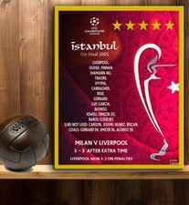 LIVERPOOL 2005 ISTANBUL CHAMPIONS LEAGUE RETRO FANS Vintage Metal Sign RS401