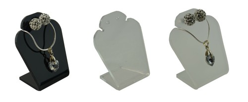 Acrylic bust slim necklace - acrylic,