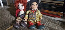 Rosie And Jim Rag Dolls Large Vintage Born to Play 30” Plush With Bag & Notepad