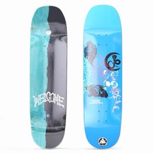 Welcome Skateboard Deck Flash On Blue 8.5" Moontrimmer 2.0 Shape