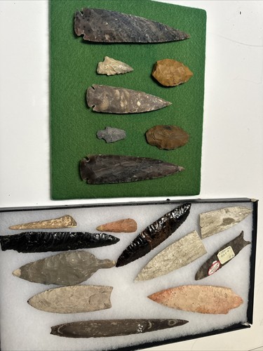 Antique arrowhead collection - antique,