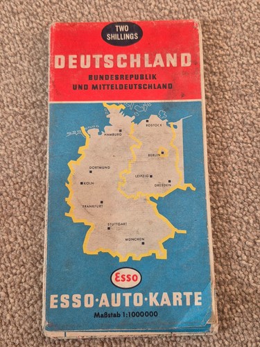 Vintage german folded road - german,