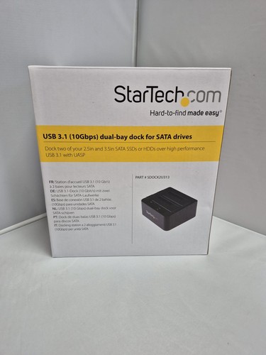 Startech dual bay hdd docking - bay,
