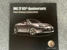 MG TF 85th Anniversary Limited Edition 2009 UK  Sales Brochure 