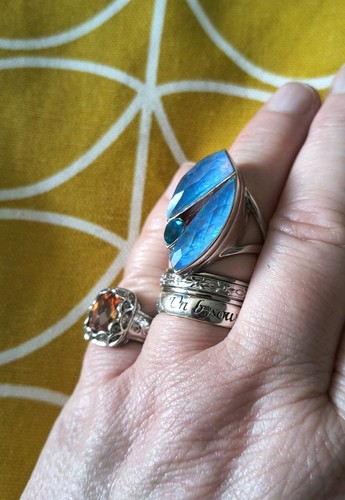 Sajen sterling silver - sterling, opal