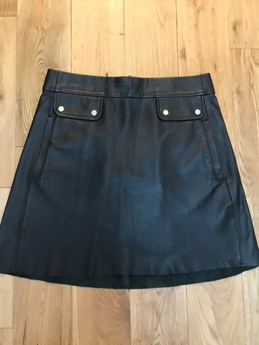 Zara black leather skirt uk - leather, skirt,