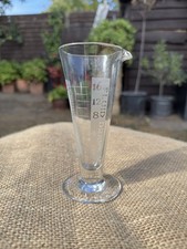 Vintage Glass Apothecary Measuring Beaker – 2 Fluid Ounces / 16 Fluid Drams