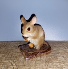 Mouse with acorns decorative figurine by Vivid Arts