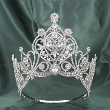 14cm Tall Crystal Tiara Crown