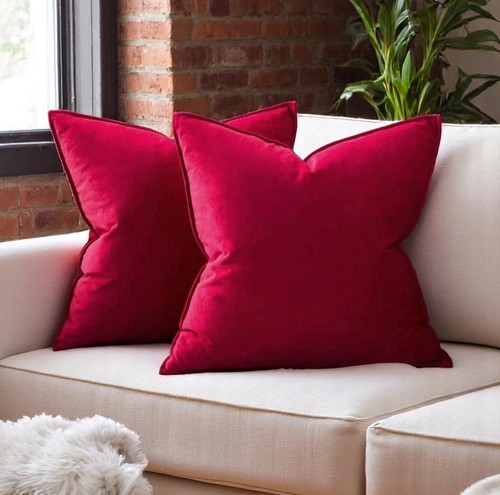 Plush velvet cushion - velvet, cover