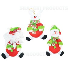 Christmas Tree Hanging Ornament Novelty Stocking Filler Teddy Xmas Home Decor X3